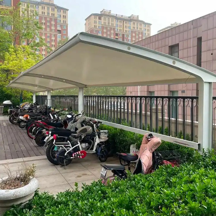 多伦县膜结构电动车棚